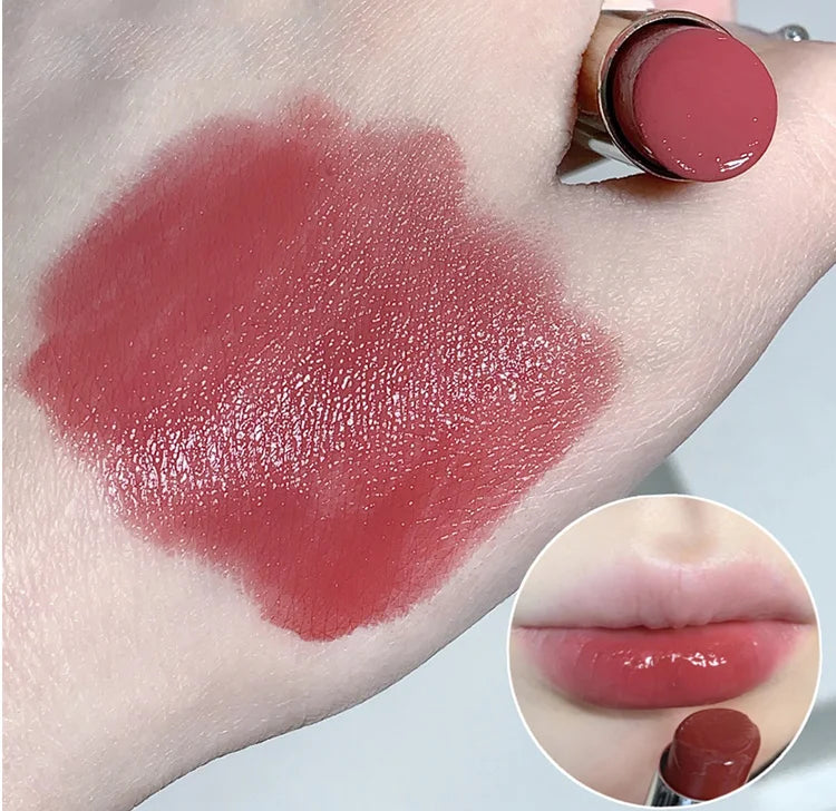 Silky Glossy Lipstick Gege Bear Pump Lips Moisture Water Bomb Comfortable Ultra Sheen Non-Stick Cup Lip Balm