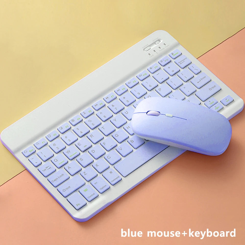 Bluetooth Keyboard and Mouse For iPad Xiaomi Samsung Huawei Phone Tablet Slim Mini Wireless Keyboard For Android IOS Windows
