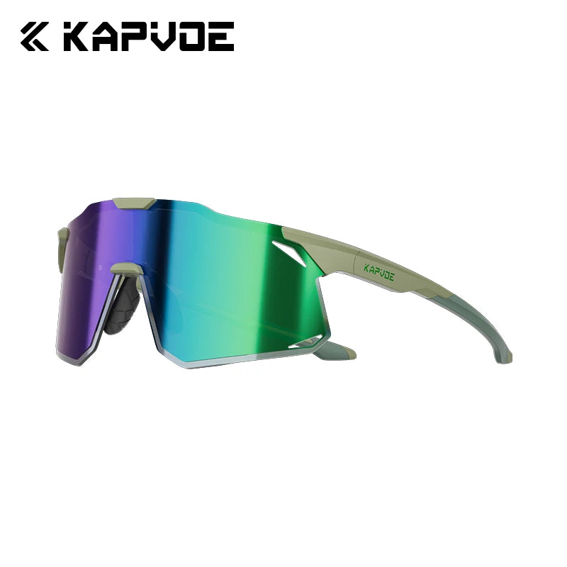 KAPVOE New Outdoor Cycling Sunglasses Men Women Mountain Bicycle Sports Eyewear MTB Bike Cycling Glasses UV400 Running Goggles