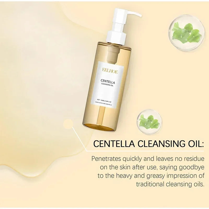Centella Asiatica Makeup Remover Lightweight Refreshing And Gentle Face Cleansing Oil Lip And Eye Cosmetic Removal Cleaning