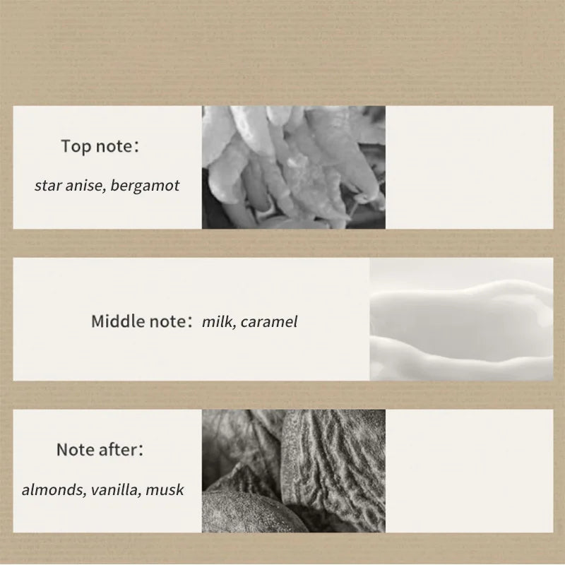 New Gourmet Musk Eau De Toilette Spray - Milk Gingerbread, Floral Bergamot Woody Scents, Tempting, Daily & Gift, Top Seller
