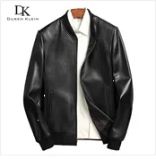 Brand leather jackets formen Genuine Sheepskin coats Crocodile pattern Dusen Klein Fashion leather men coat and jacket J1718