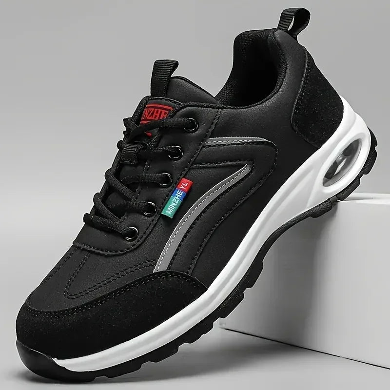 Trendy Men’s Indoor Height Increase Running Shoes Anti-Slip Rubber Outsole Casual Shoes All-Day Comfort Gym Work Men's Sneakers