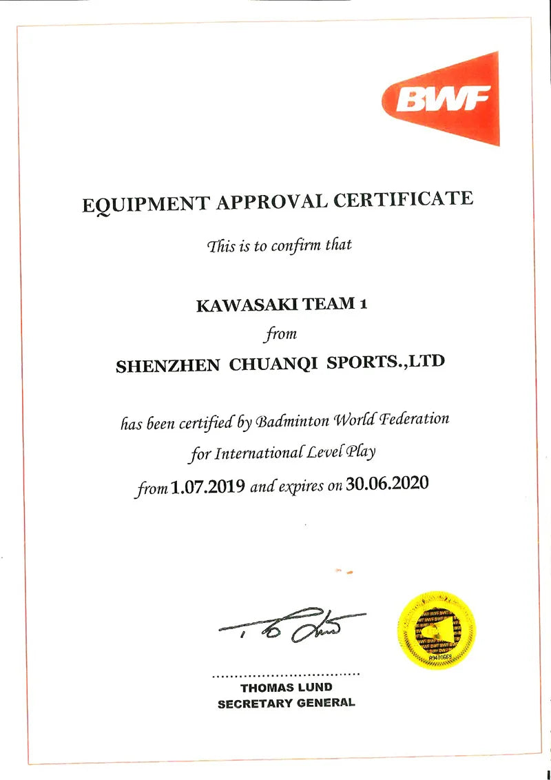 Kawasaki Tournament Level Shuttlecock Goose Feather Team 1 Badminton shuttle Professional Badminton Balls Speed 77'