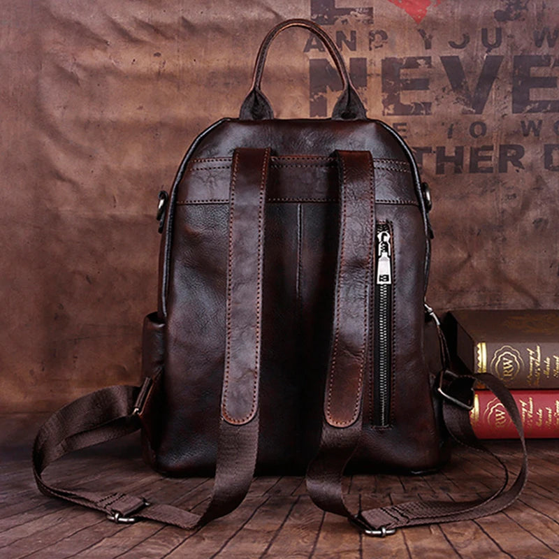 MOTAORA 2025 Leather Women's Bag Retro Embossing Backpack For Ipad Book Travel Handbag Female Shoulder Bag Vintage Messenger Bag