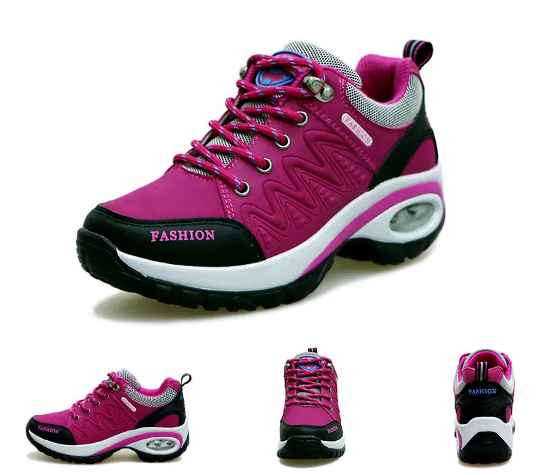 Women Sports Shoes Platform Sneakers Fashion Outdoor Hiking Non-Slip Casual Shoes Low Top Running Shoes Women Footwear