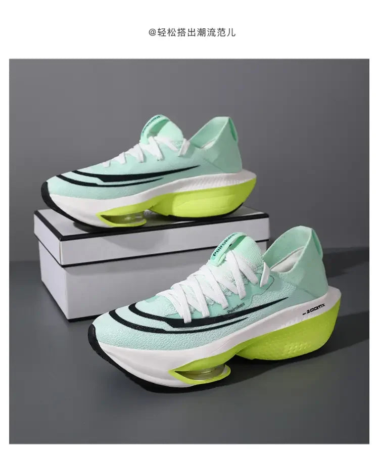 Fashion trend hollow breathable sports shoes comfortable wear-resistant couple running shoes lightweight sports shoes