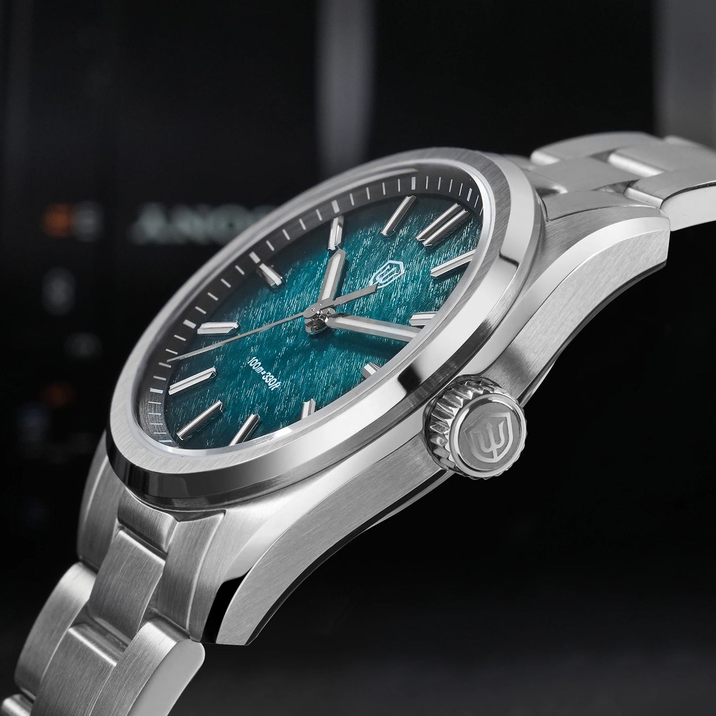 Watchdives WD0003B Original Design Aventurine Dial Men Watch VH31 Sweep Seconds Quartz Movement 36mm Watches Luminous Waterproof