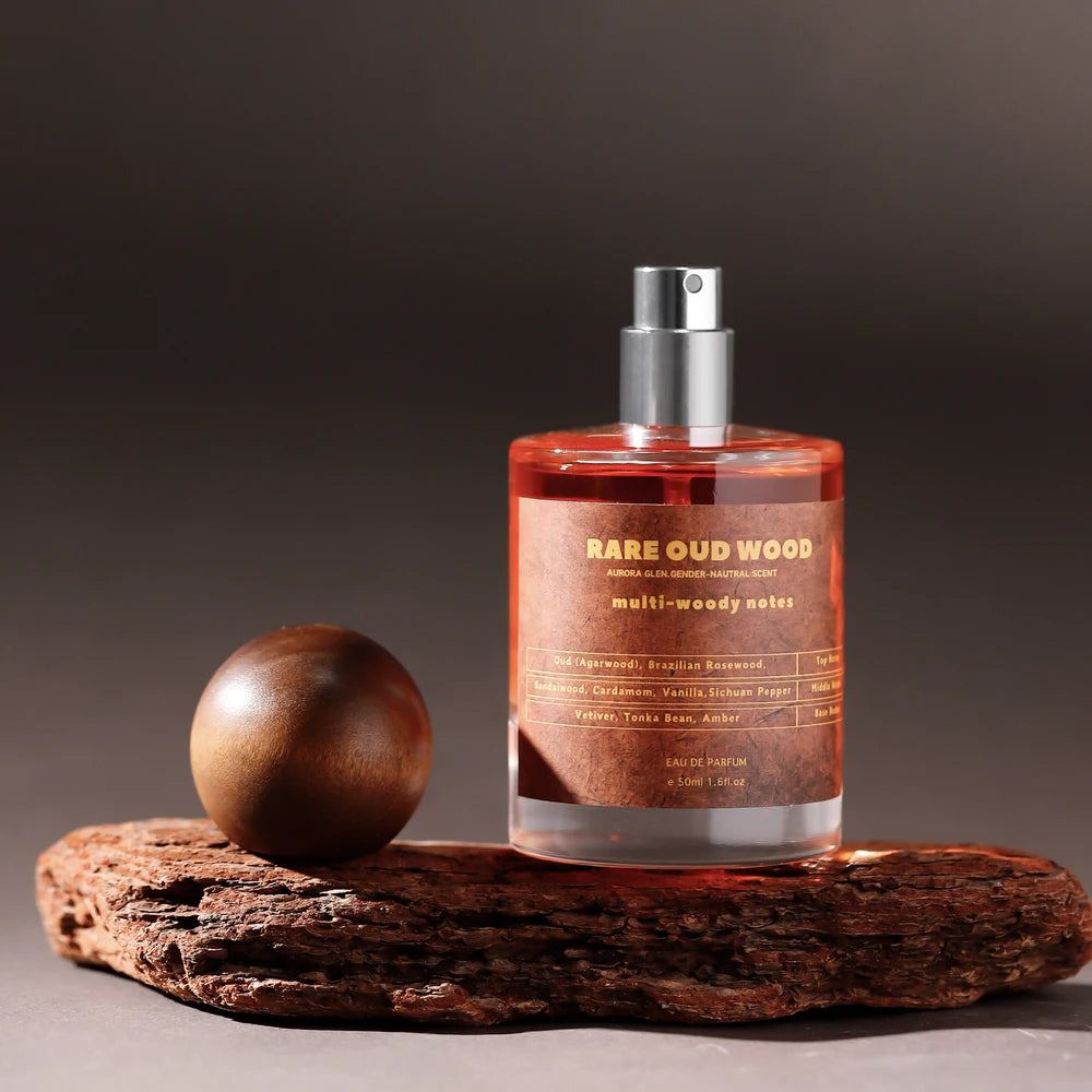 Rare Oud Eau de Parfum - Woody Unisex Perfume with Agarwood, Sandalwood & Tonka Bean | 50ML Luxury Fragrance for Women & Men