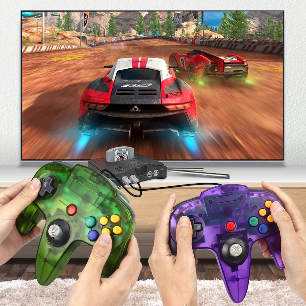 8 Colors For N64 Controller Classic Wired Remote Control Gamepad Gaming Joystick Retro Video Game System For N64 Console Joypads