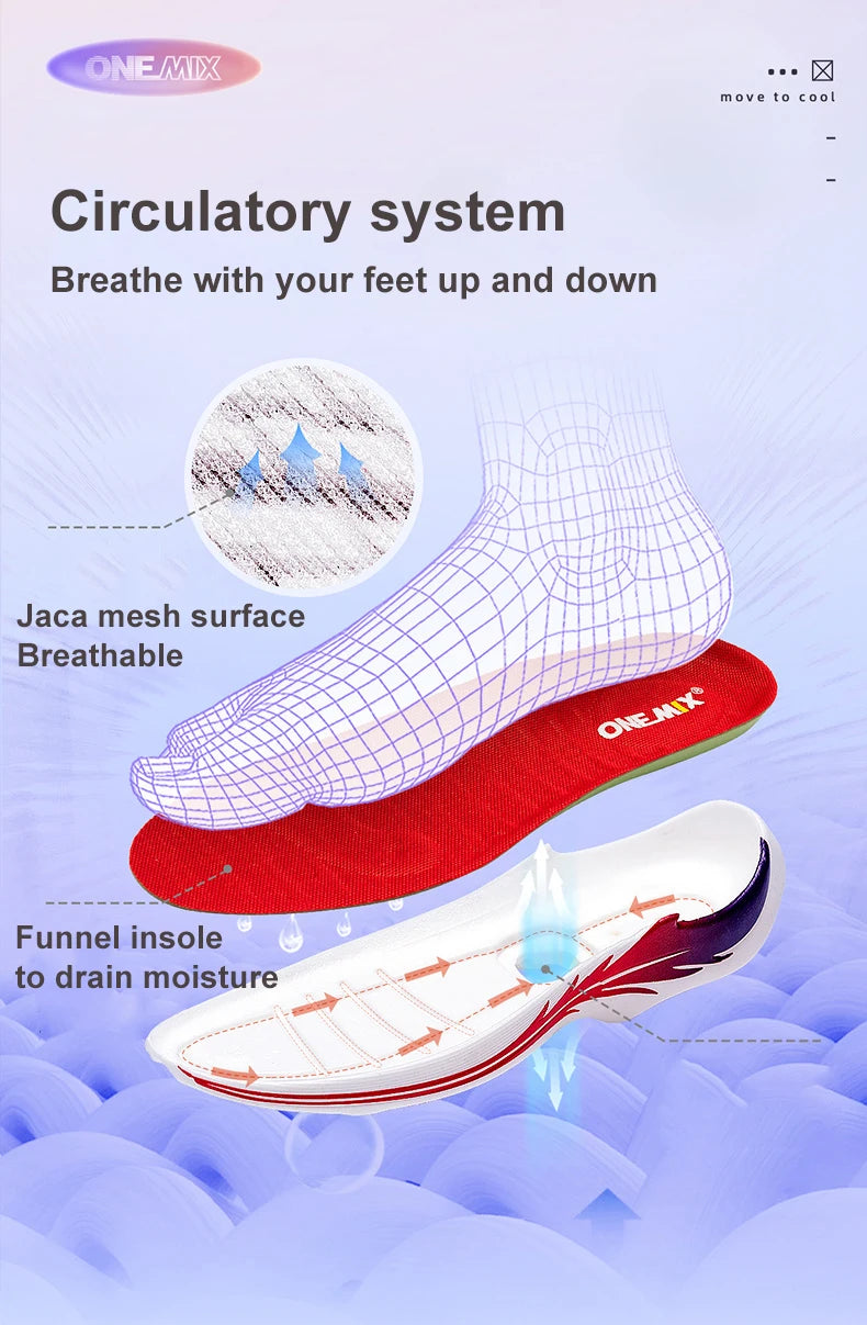 ONEMIX Air Cushion Running Shoes for Women Summer Lightweight Mesh Surface Breathable Sneakers Outdoor Fitness Sport Shoes