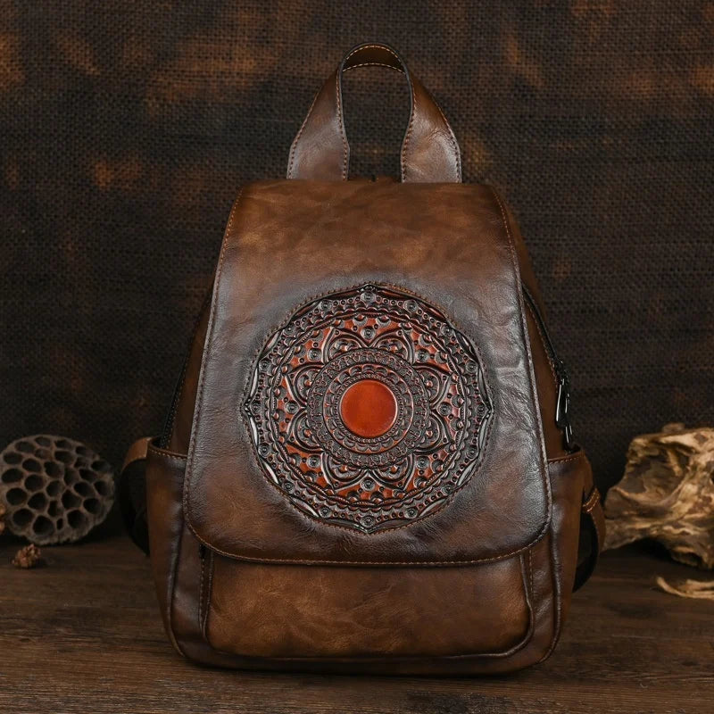 MOTAORA 2025 New Retro Women Bags Designer Leather Luxury Backpack For Woman Large Capacity Bag Women's Stylish Travel Backpacks