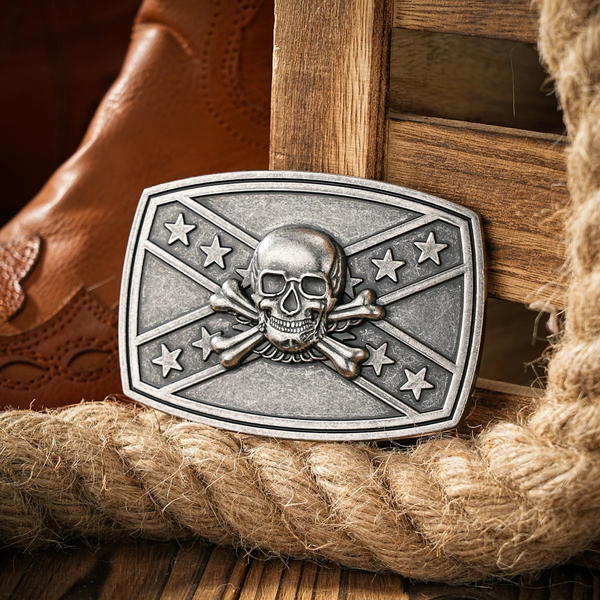 Western style plate buckle belt metal buckle one belt buckle