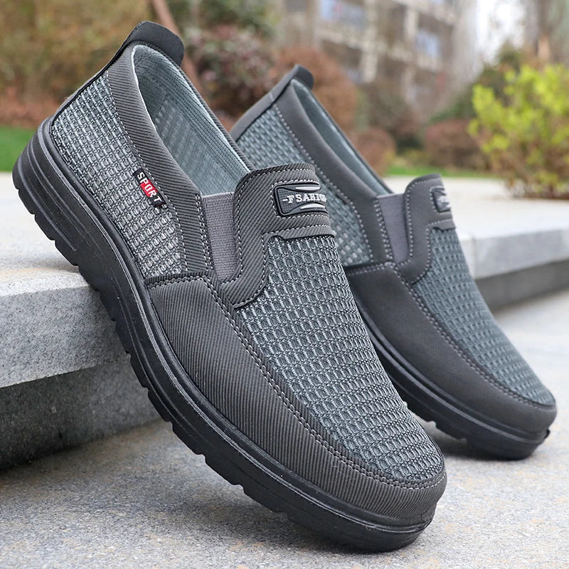Men's Fashionable Solid Woven Knitted Running Shoes - Lightweight, Breathable and Non-Slip - Perfect Sports Shoes for Outdoor Ad