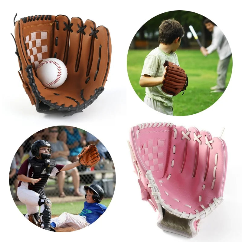 Outdoor Sport Baseball Glove Softball Practice Equipment Size 9.5/10.5/11.5/12.5 Left Hand For Kids/Adults Man Woman Training