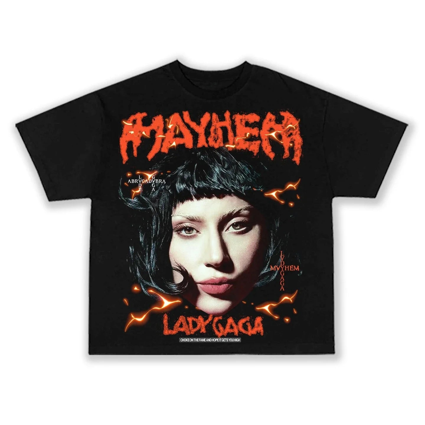 2025 Lady Gaga Mayhem New Album T Shirt Men Women Short Sleeve Cotton Tees Lady Gaga T-shirt Unisex Clothing Y2k Tops Streetwear