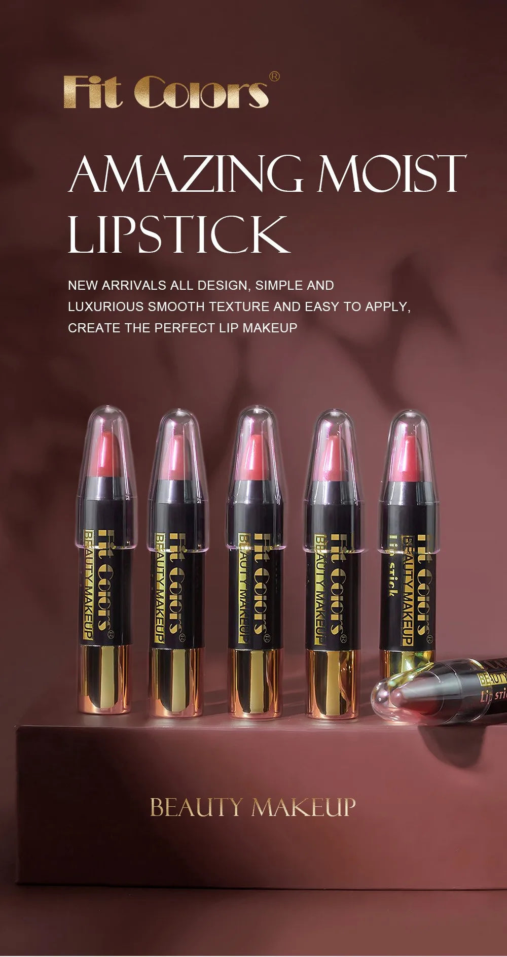 Moisturizing Crayon Lip Gloss Stick Velvet Long Lasting Non Stick Cup Lip Balm Waterproof Jelly Tint Lipstick Liner Pen Makeup