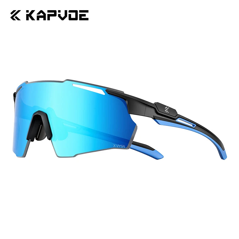 Kapvoe New Ultra HD Bicycle Sports Glasses Men Women Outdoor Road Riding Sunglasses Mountain UV400 Cycling Driving Goggles