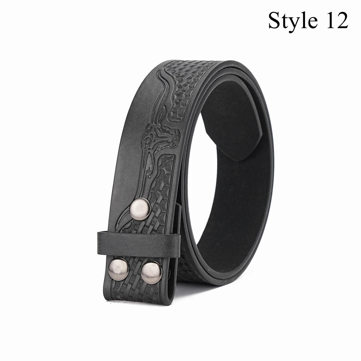 A Multi-color Pattern Pu Belt (Without Buckle) Can Be Changed Buckle for Men and Women