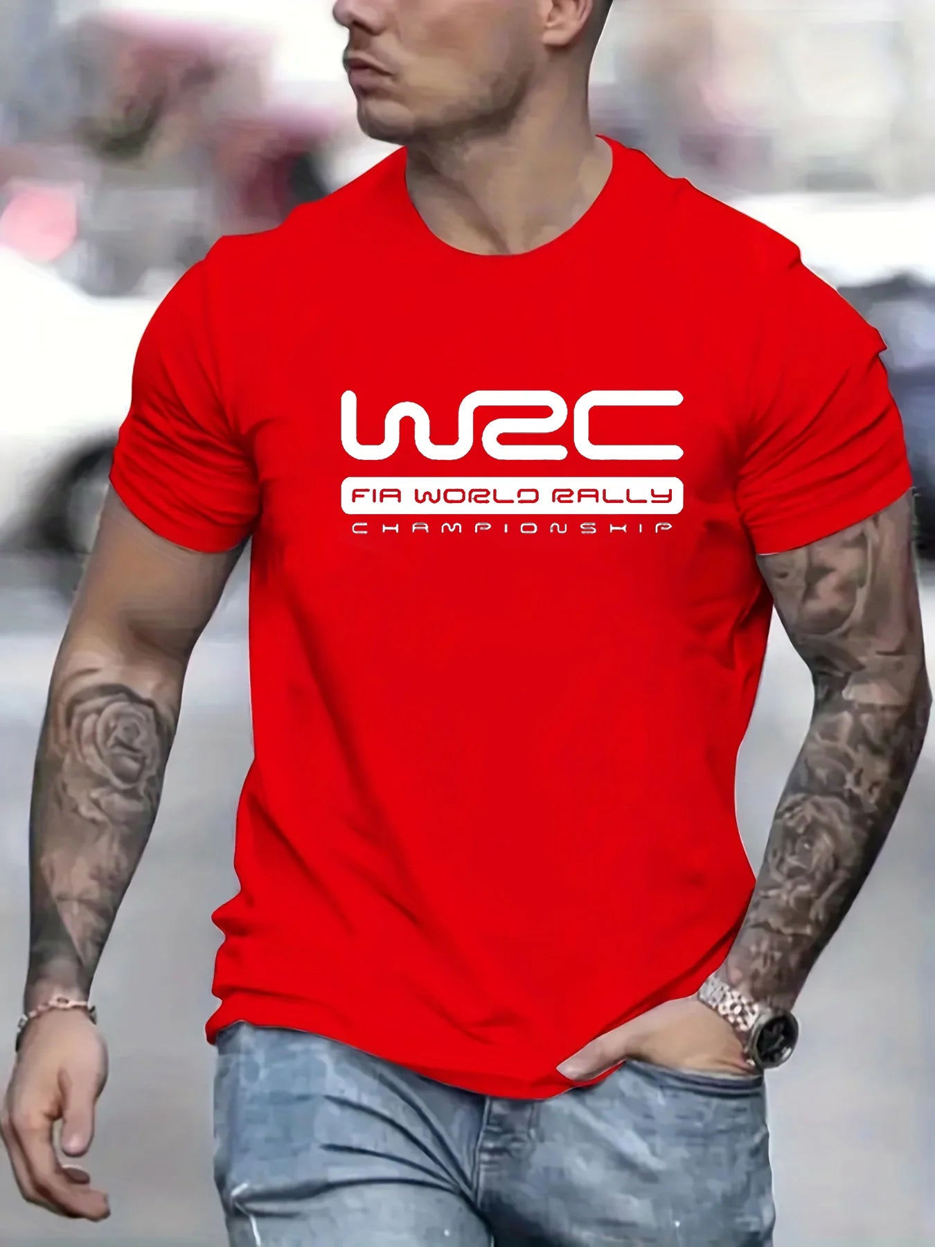 Men's 100% Cotton Casual Letter Printed Short Sleeve T-Shirt