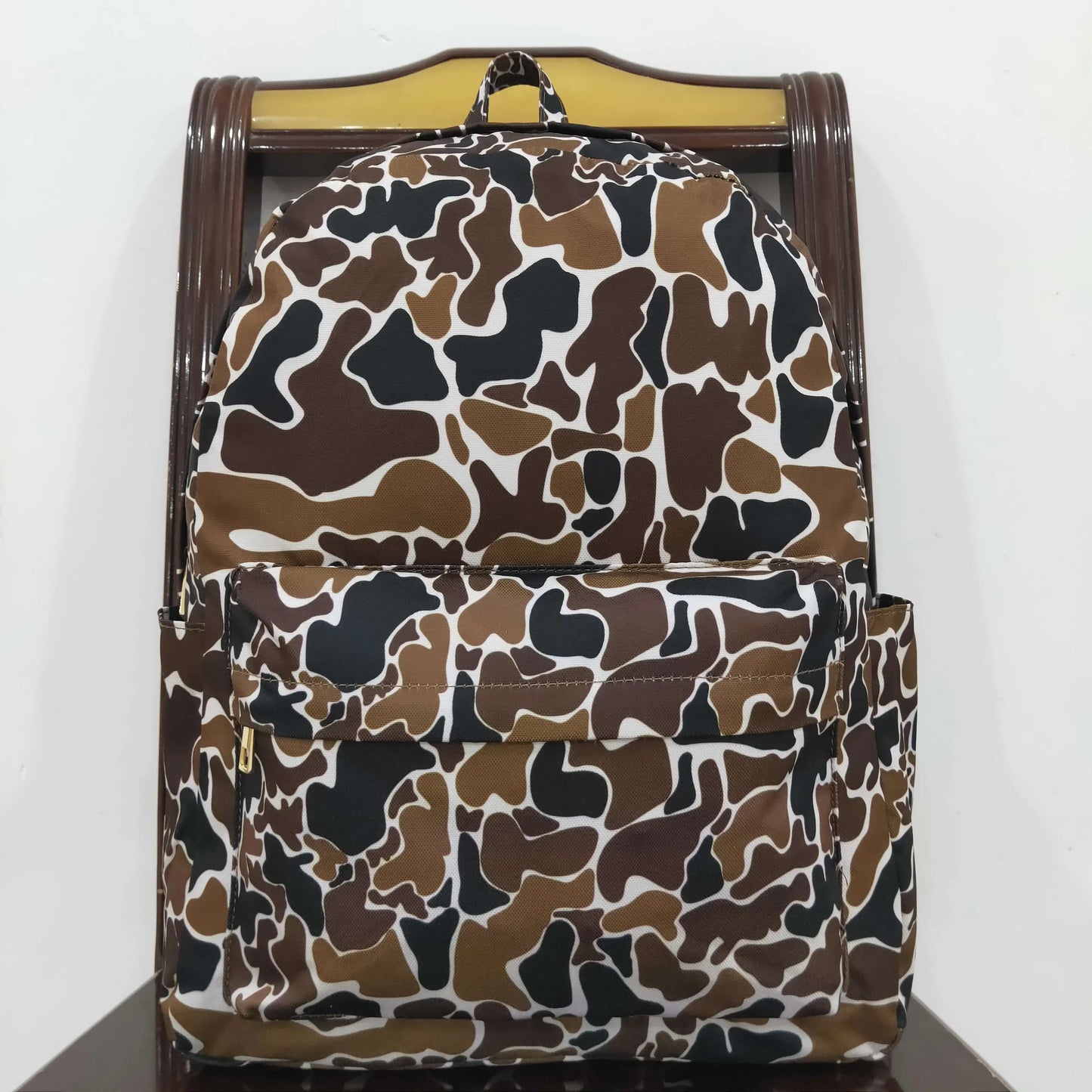 Wholesale Baby Boy Girl Backpack Army Green Camo Duck Print Daypack Toddler Children Outdoor Portable Kids Boutique School Bag