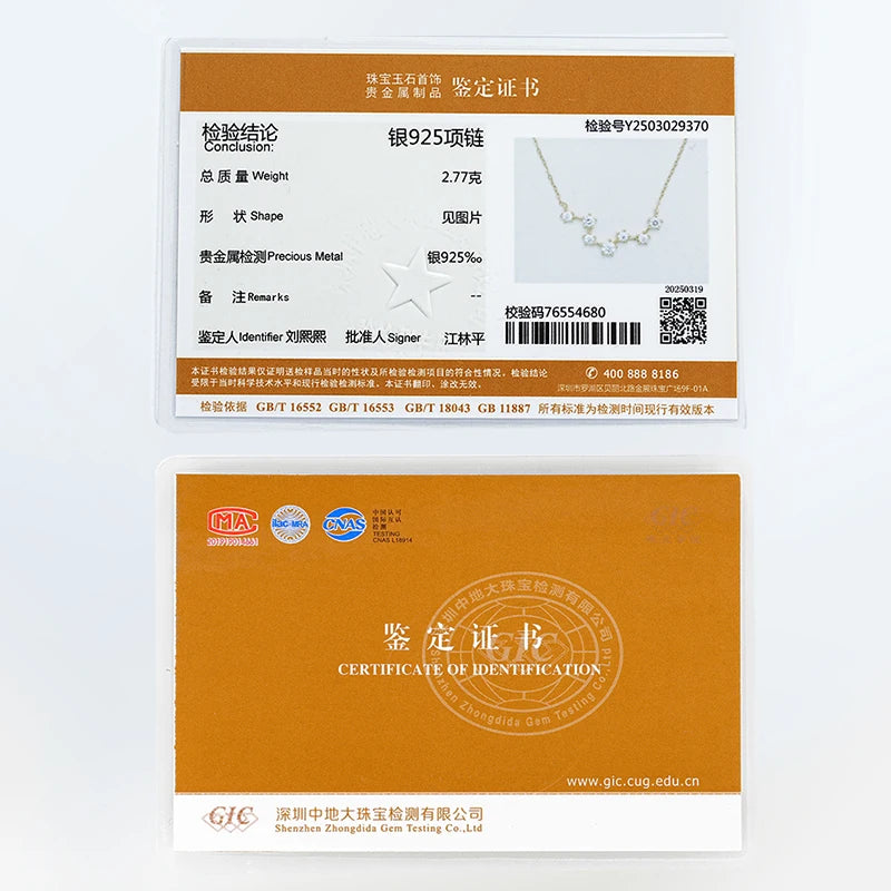 Lnngy Moissanite Necklace Sparkling 925 Sterling Silver Big Dipper Pendant Necklaces for Women Girls Birthday Jewelry Gifts