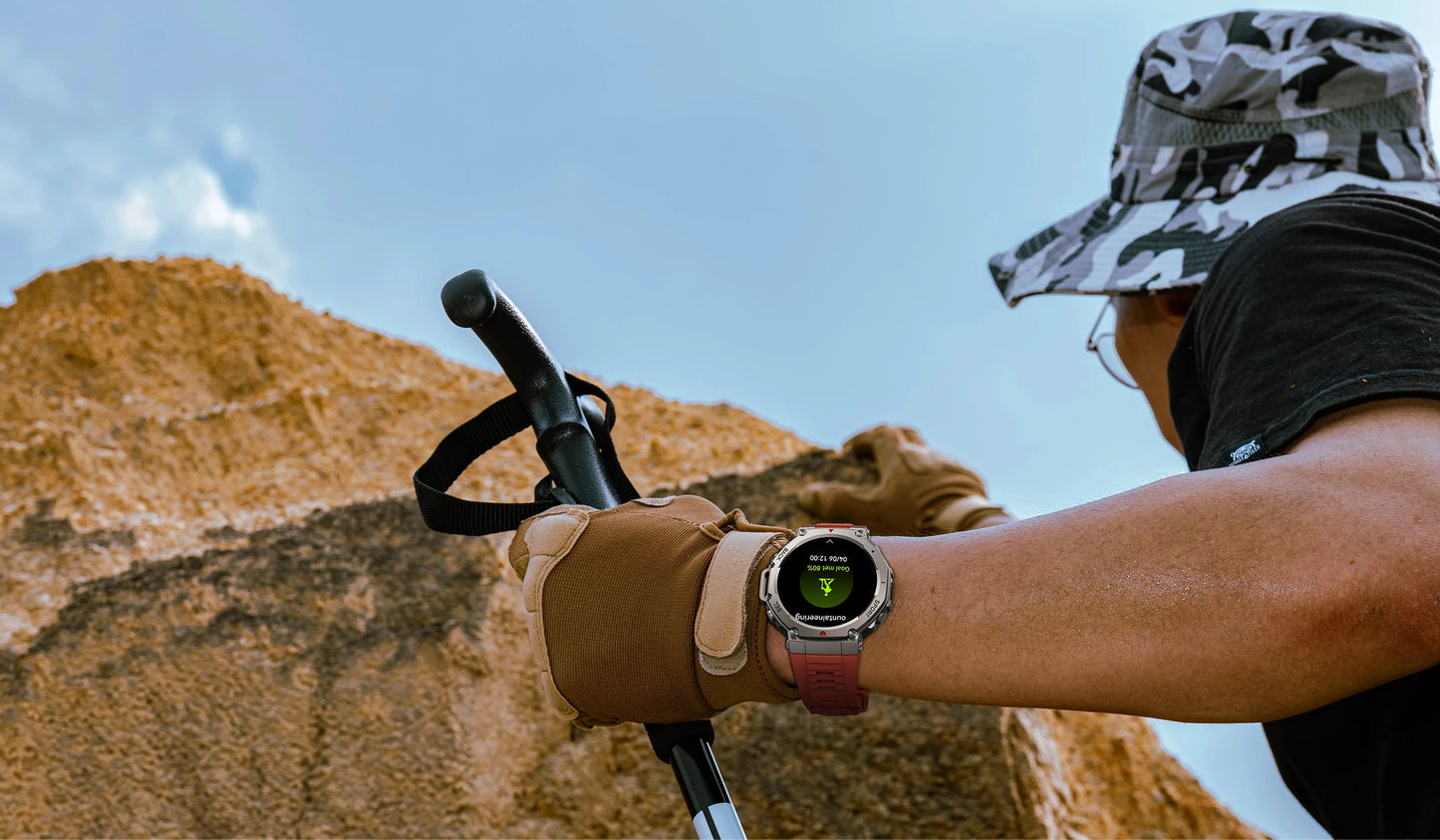 LIGE Fashion Smart Watch Bulit-in GPS Compass Altimeter Barometric 5ATM Waterproof AMOLED Screen Bluetooth Call Sport Smartwatch
