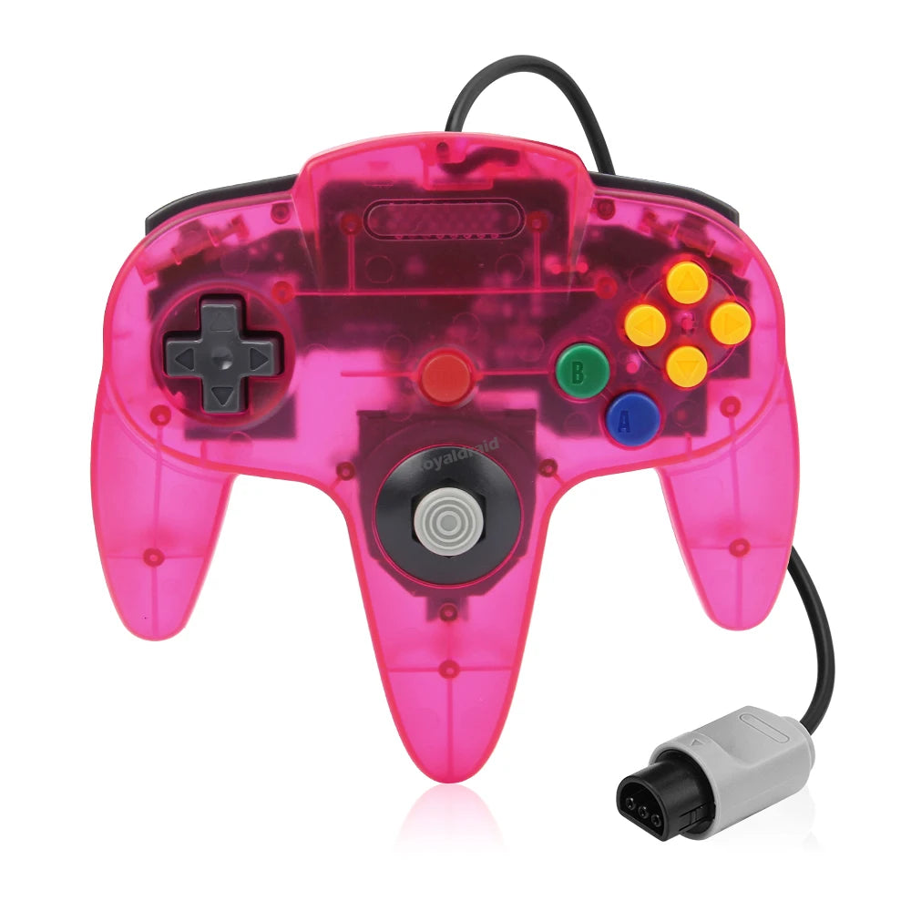 8 Colors For N64 Controller Classic Wired Remote Control Gamepad Gaming Joystick Retro Video Game System For N64 Console Joypads