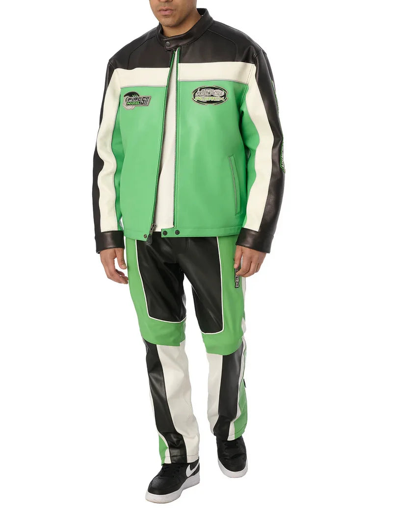 AVIREX new LONE WOLF RACER JACKET men's European lambskin motorcycle racing suit riding suit fashion casual leather jacket coat
