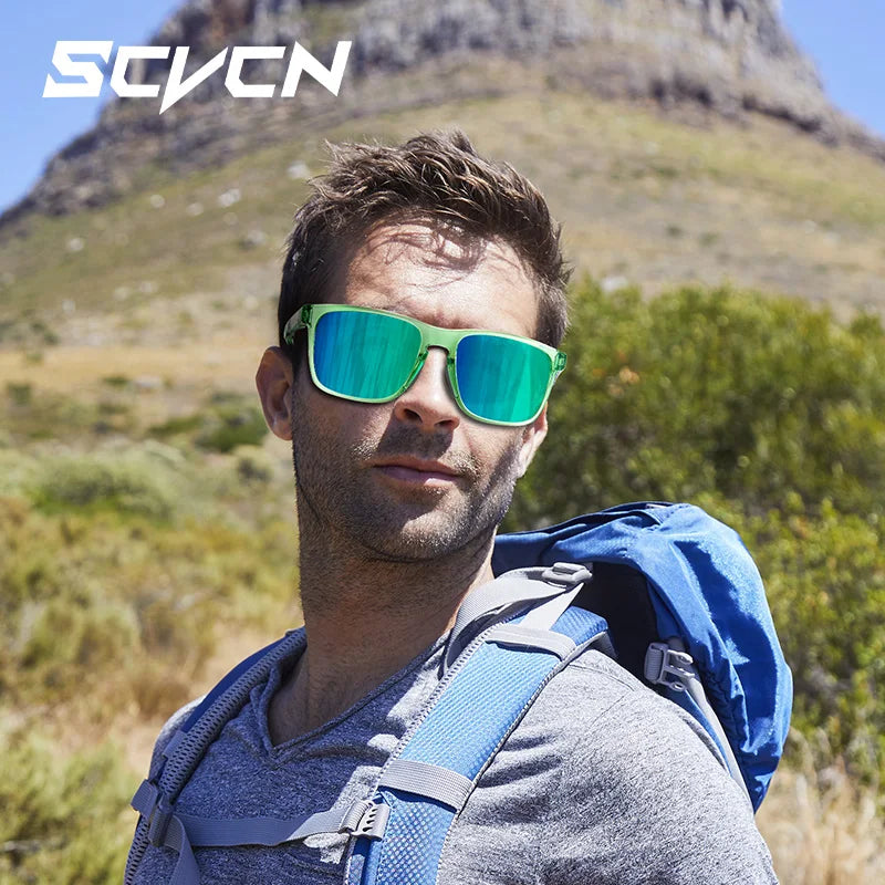 SCVCN Polarized Sunglasses Men MTB Cycling Glasses Outdoor Sports Bike UV400 Goggles Women Fishing Bicycle Cycling Glasses New