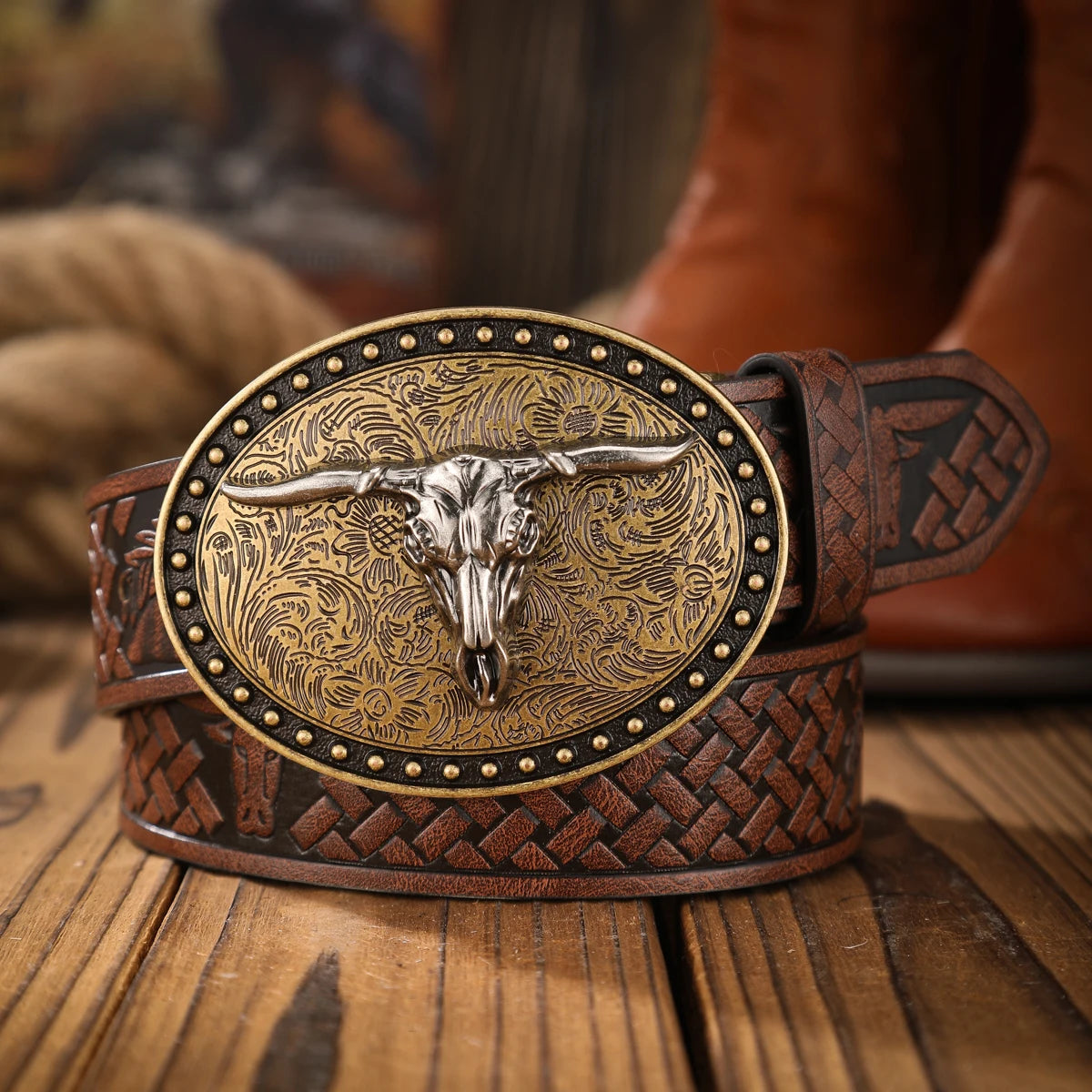 Vintage meets fashion! PU alloy buckle belt, suitable for both men and women, to create a personalized Western style