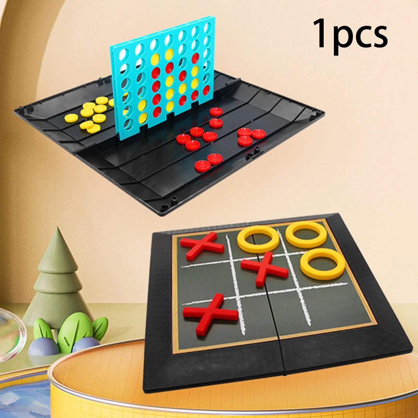 Board Game Ludo Set Parent Child Strategy Interaction with Foldable Board Travel Family Table Game for Kids Party/Social Game