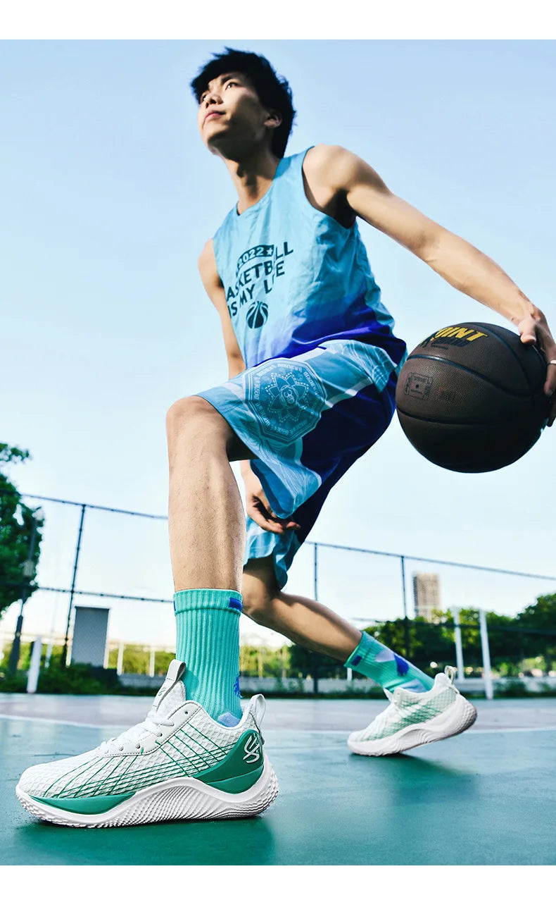 Summer New Men's Casual Shoes Breathable Comfortable Running Large Size Basketball Shoes Fashionable Versatile Couple Shoes