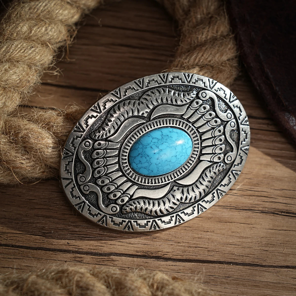 Men & Women-Western-Cowboy-PU Leather-Belts - Vintage Belt Floral Engraved Buckle Belt for Jeans