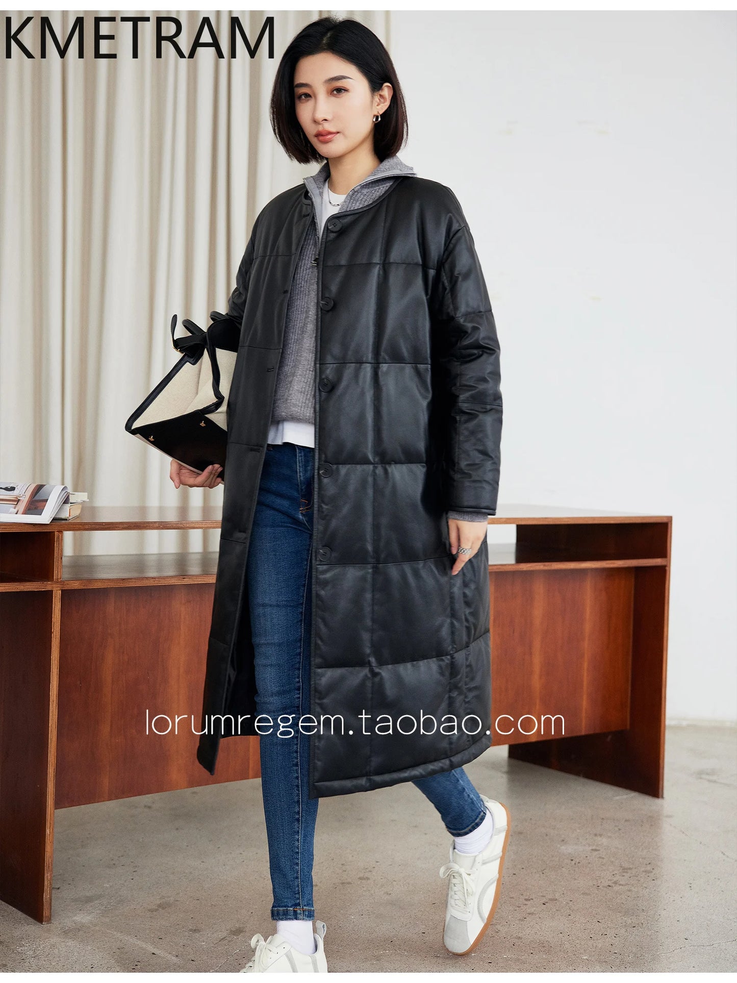 Real Sheepskin Puffer Jacket Women Clothing Black Long Down Coats Winter Leather Jackets New in Outerwears Пуховик Женский 2024
