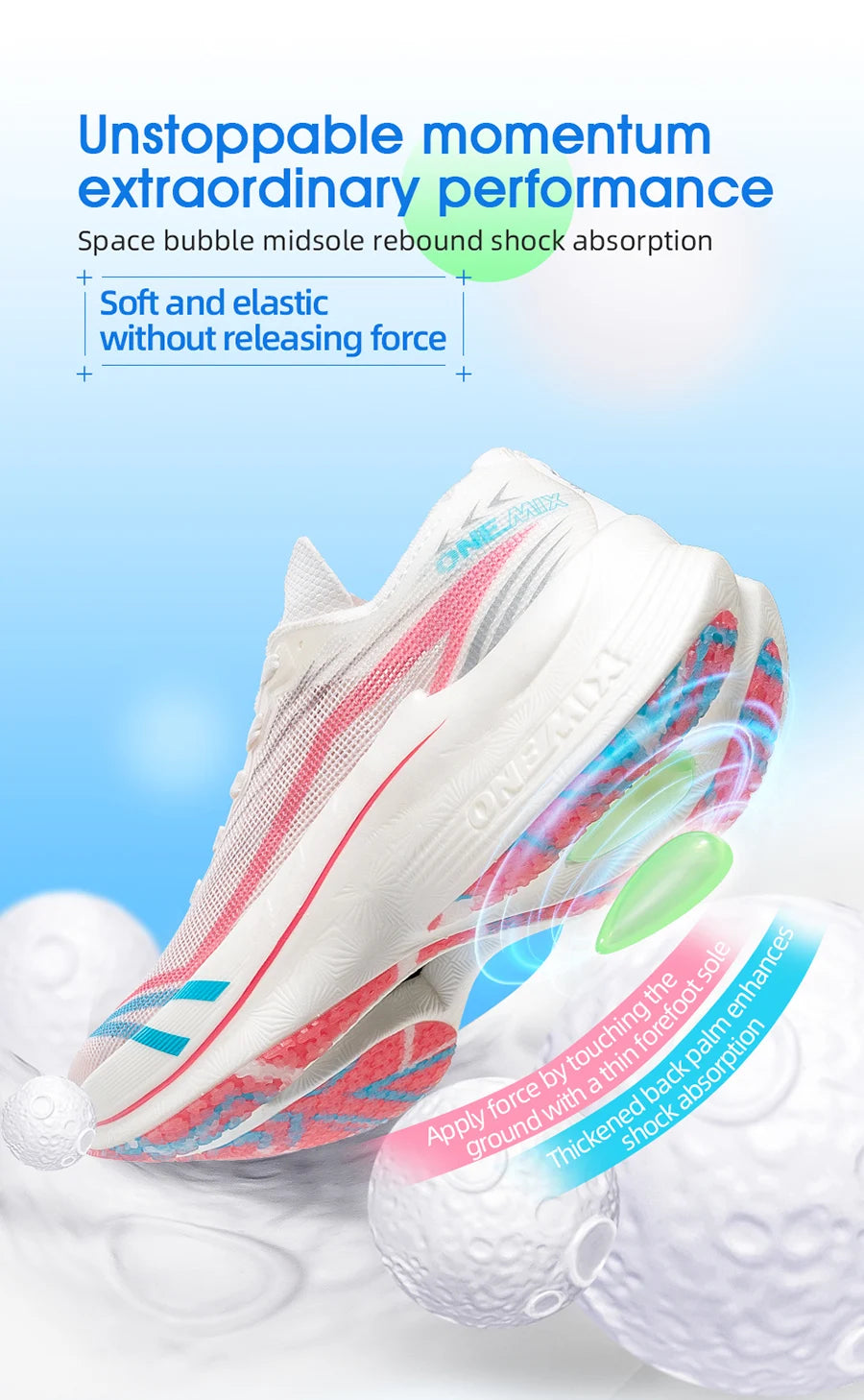 ONEMIX 2025 New Carbon Plate Marathon Running Shoe Pro Tests Stable Support For Shock-absorbing Ultralight Bounce Sneakers