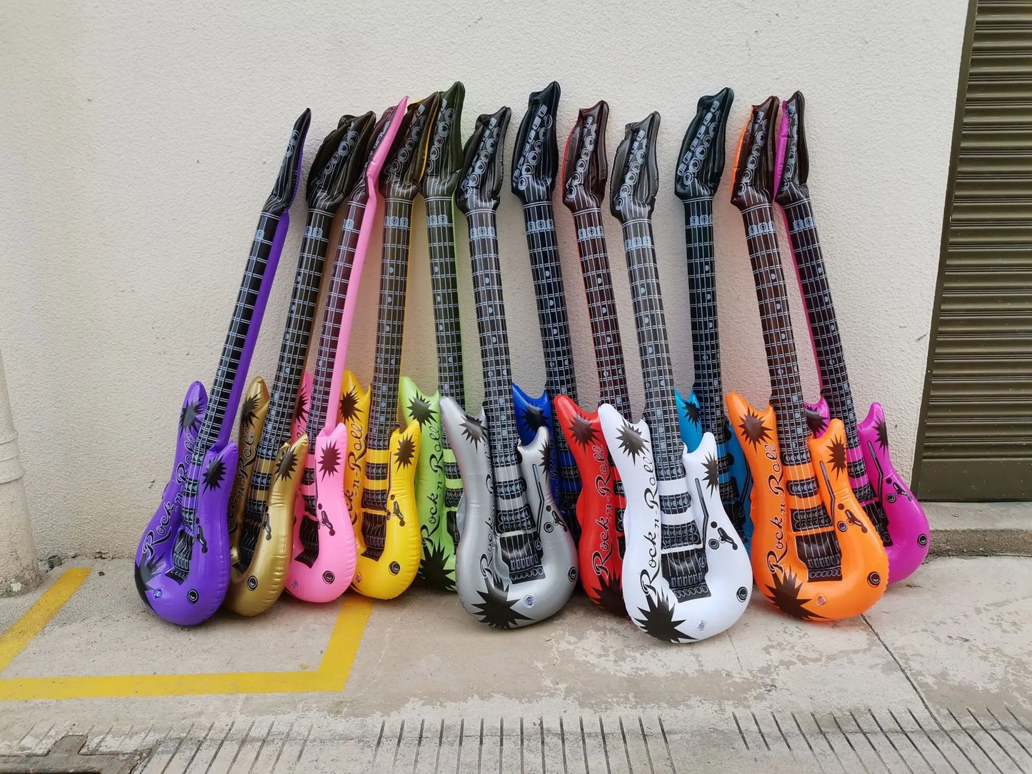 1pc Guitar Balloon 36inch Inflat Guitar Music Rock Party Decoration 80s 90s Disco Party Supplies