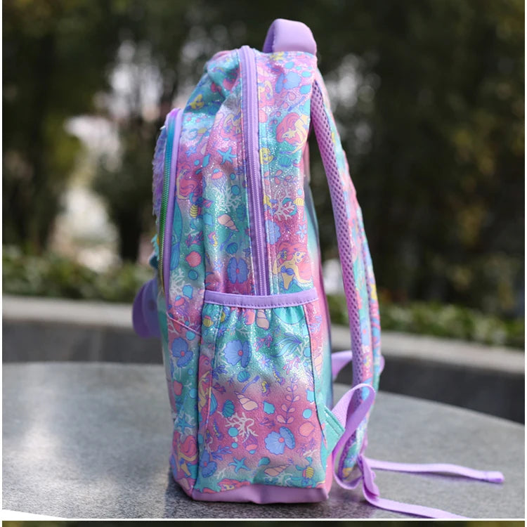 Genuine Australia Smiggle Backpack Disney Mermaid Stationery School Bag Lunch Bag Anime Backpack Student Gift Separate Purchases