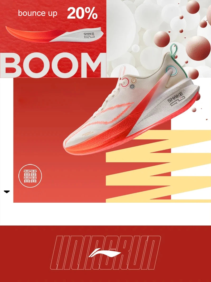 Men’s RED HARE 8 PRO Racing Running Shoes – BOOM FIBER Cushioning & Stable Grip