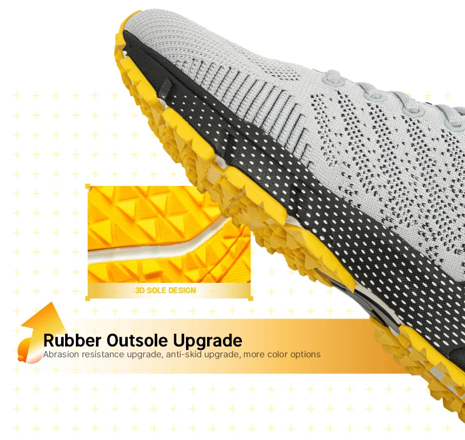 Baasploa Men Running Shoes Lightweight Sport Shoes for Men Mesh Breathable Casual Sneakers Non-Slip Outdoor 2023 New Arrival