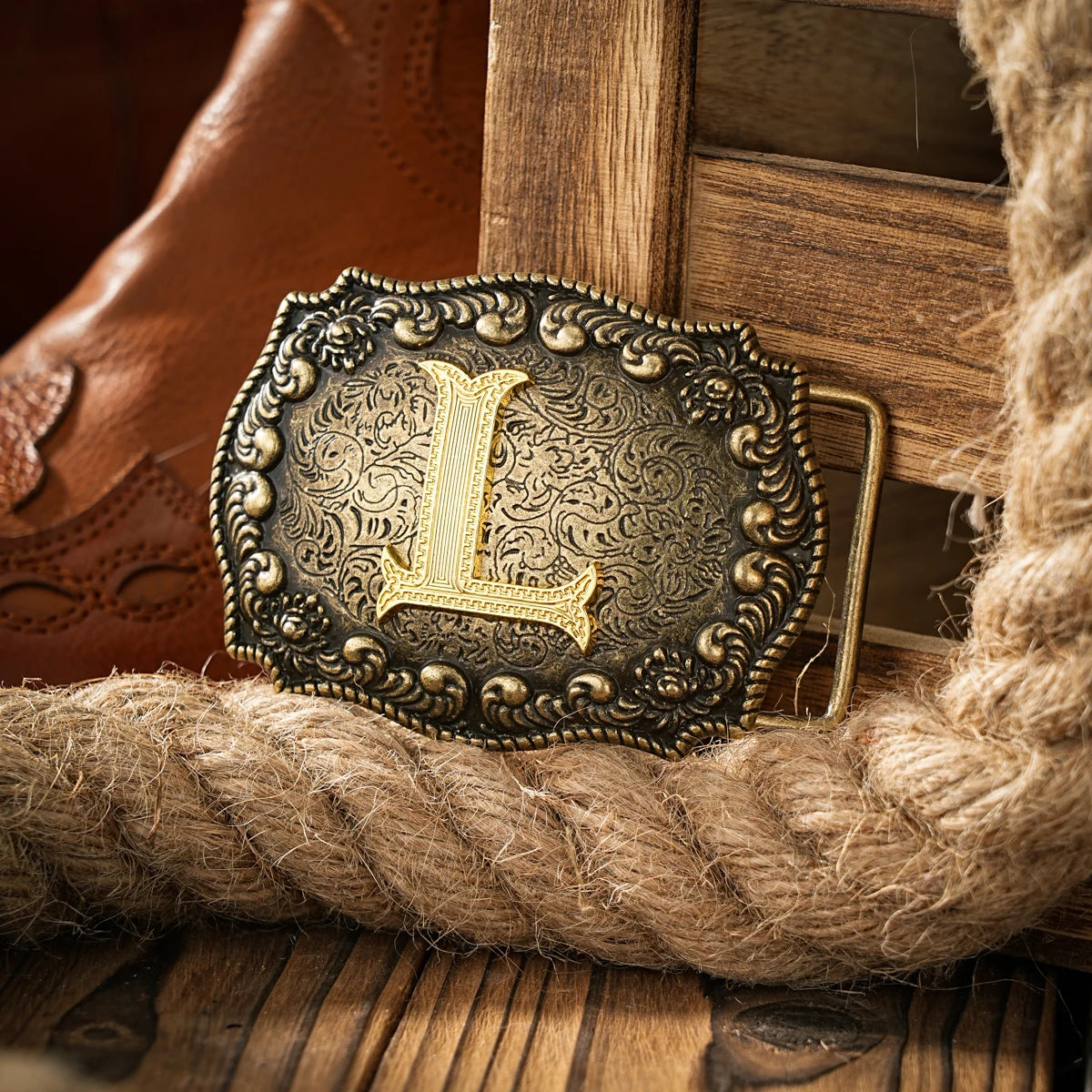 Western style letter motherboard buckle belt buckle head belt buckle head one