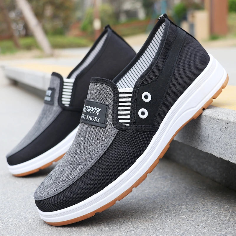 Men's Fashionable Solid Knitted Running Shoes - Lightweight, Breathable and Non-Slip - Perfect Sports Shoes for Outdoor Adventur