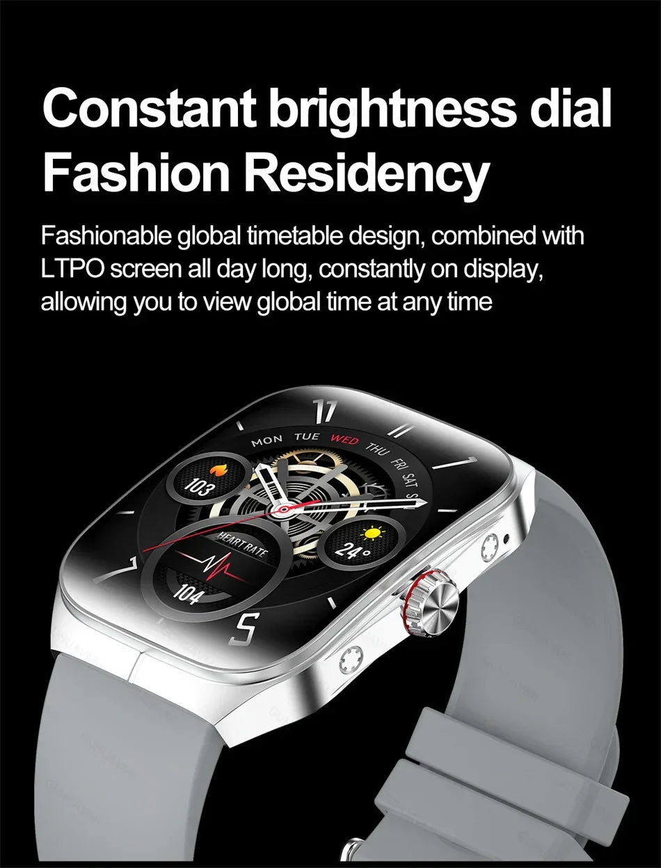 Smartwatch Men Women NFC AMOLED Screen Always Show Time Clock Bluetooth Call IP68 Waterproof Smart Watch Sport Fitness Bracelet