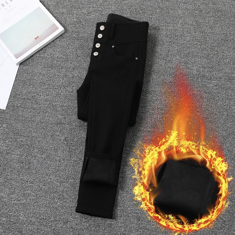 High Waist Pencil Jeans Women's Casual Skinny White Denim Pants New Korean Big Size 34 Stretch Vaqueros Leggings Kot Pantolon