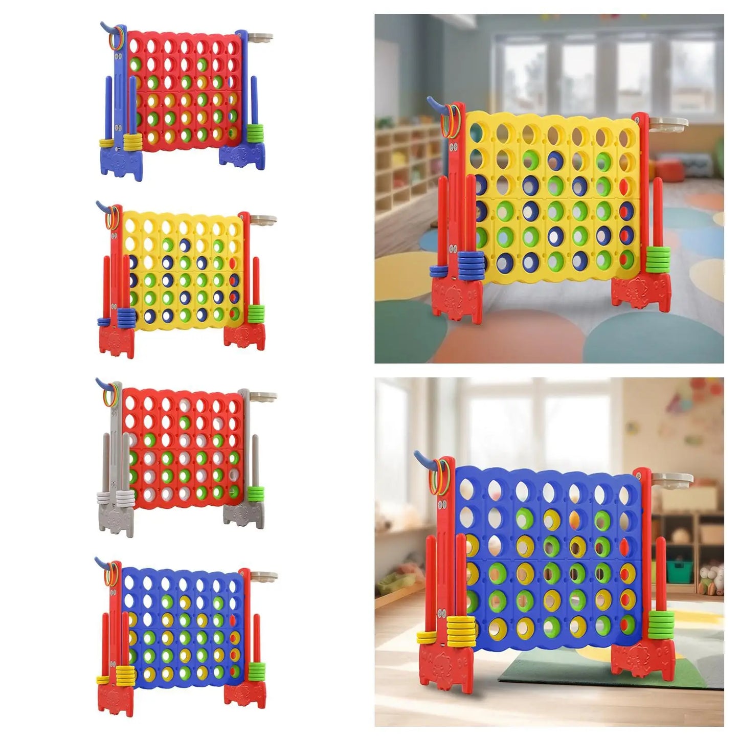 4 in A Row Board Game Travel Classic Strategy Game for Picnic Children Party