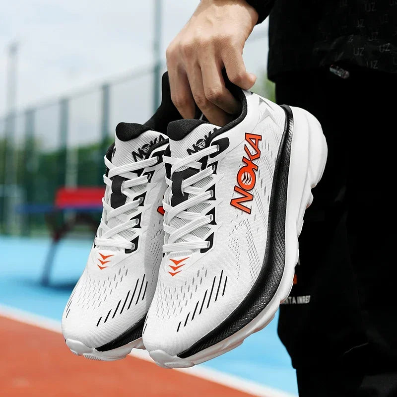 Marathon Sports Running Shoes Men Breathable Lightweight Sneakers Comfortable Athletic Nonskid Leisure Outdoor Sneakers for Men