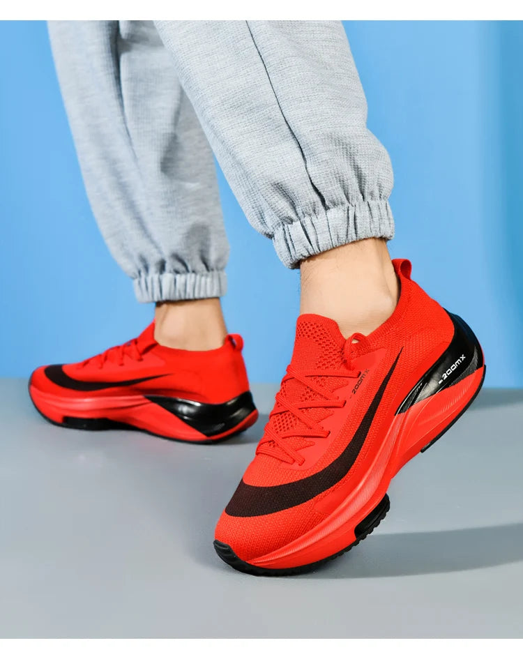 Outdoor Marathon Couple Sneaker Height Increasing Running Shoes for Men Original Soft Walking Tenis Boys Girls Sport Footwear 46