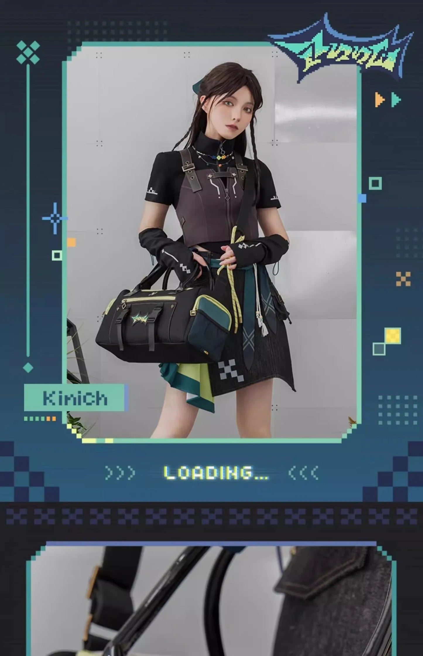 GenshinImpact Kinich Theme Impression Series Outdoor Travel & Sports Bag – Anime Game Gift