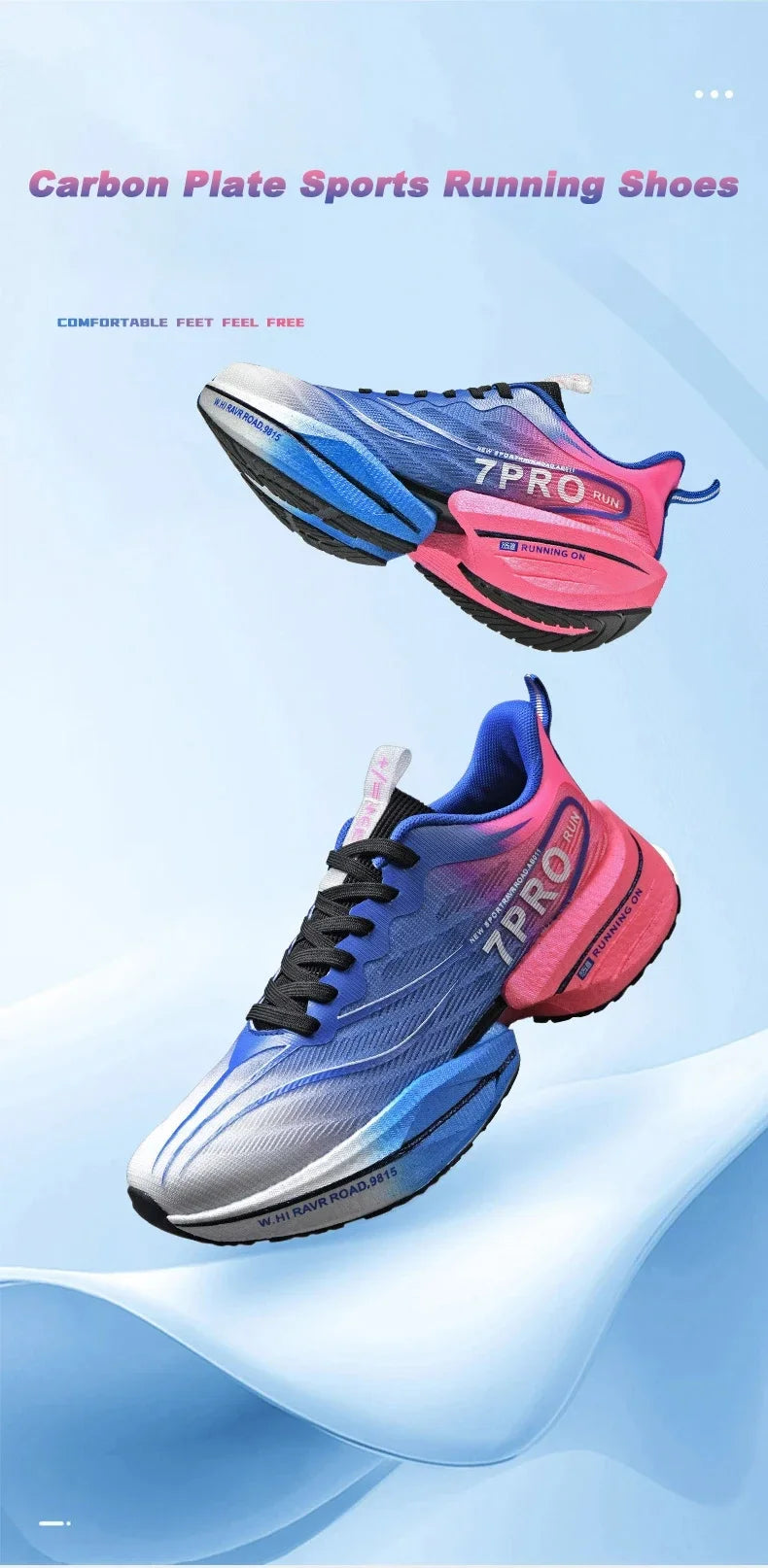 Sneakers for Men Summer Full-length Carbon Plate Running Shoes Lightweight Outdoor Non-slip Training Shoes Men's Tennis Shoes