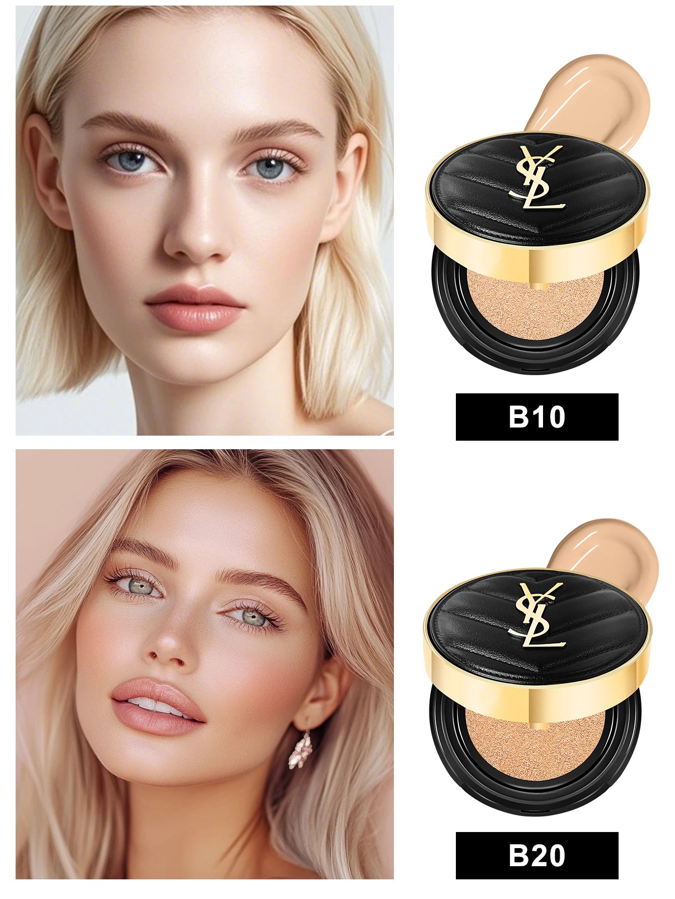 Yves Saint Laurent Le Cushion Encre De Peau-Luminous Matte Cushion Foundation SPF 33/ PA++ All Day Flawless Coverage Shine-Free